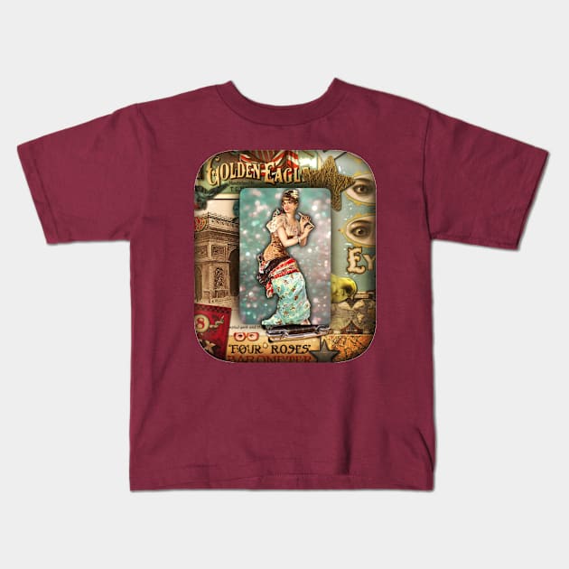 Play That Flute, Lady! Kids T-Shirt by incarnations